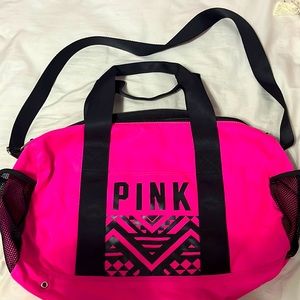Pink gym bag